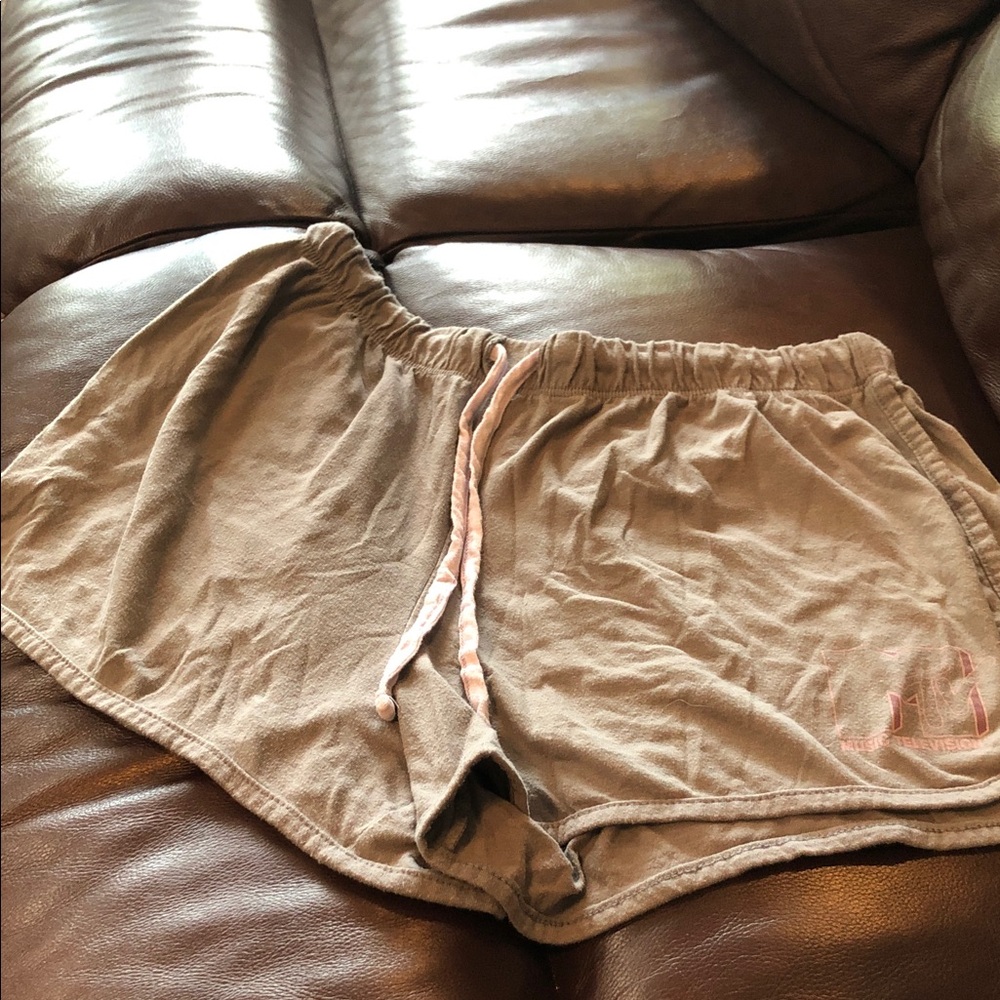 MTV Women's olive green Athletic Shorts with Drawcord